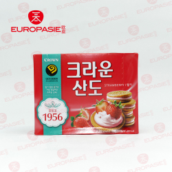 韩国草莓味夹心饼161G